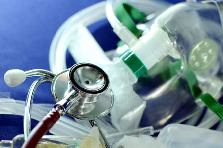Medical devices and intravenous solution for emergency medicine の写真素材
