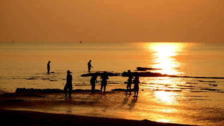 Camping at The Beach の写真素材