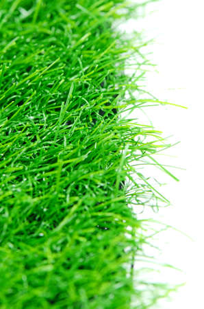 Good Quality Artificial Turf Isolated on White Background の写真素材