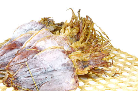 Pile of Dry Squid の写真素材
