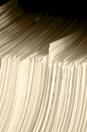 Piles of old paper in closed-up の写真素材