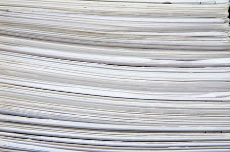 Piles of old paper in closed-up の写真素材