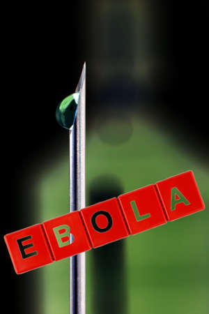 Ebola vaccine discovery concept.の写真素材