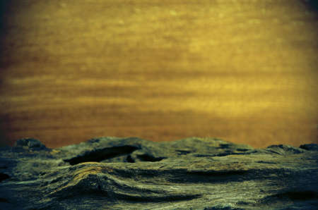 Unique grungy wood background with old log in vintage style.の写真素材