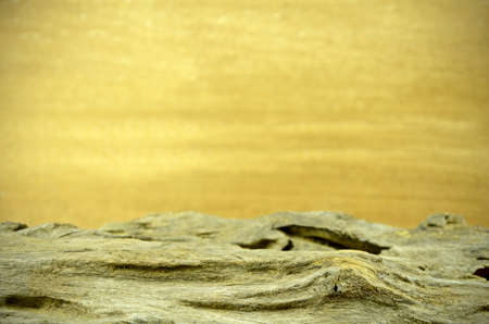 Unique grungy wood background with old log in vintage style.の写真素材