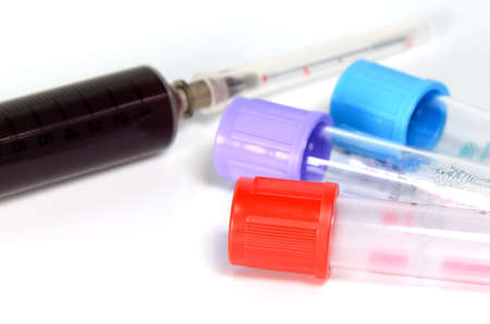 Preparing for Blood Test in Medical Diagnosis Concept.の写真素材