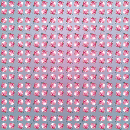 Pink Magnolia (Magnolia liliiflora.) or Tulip tree Flowers seemless pattern.の写真素材