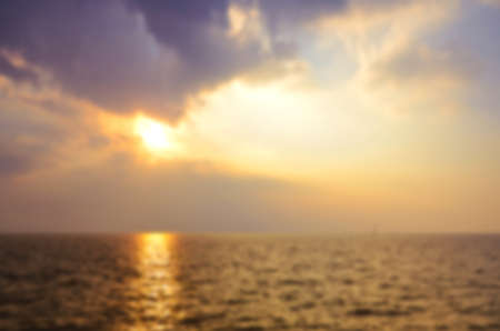 Blurred Sunrise Background, Early Morning Light, The Natural Lighting Phenomena.の写真素材