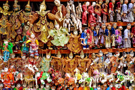 Myanmar small pippet. The traditional Myanmar doll.の写真素材