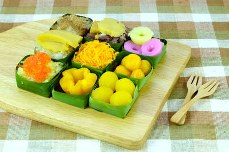 Variety of Thai Desserts.の写真素材
