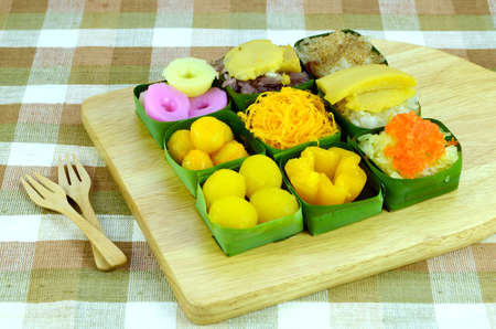 Variety of Thai Desserts.の写真素材