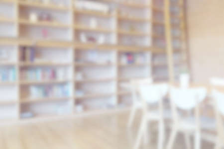 Blur white living room background with warm light.の写真素材