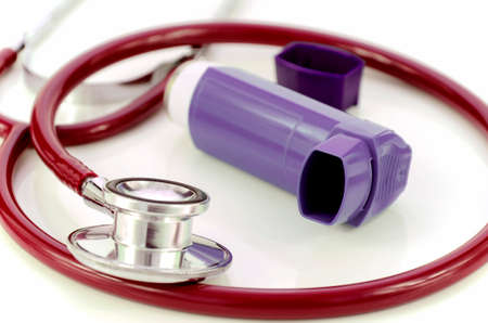 Asthma diagnostic and treatment. World Asthma Day is on the 2nd of May.の写真素材