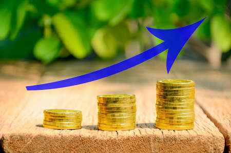 Increase profts in financial concept.の写真素材