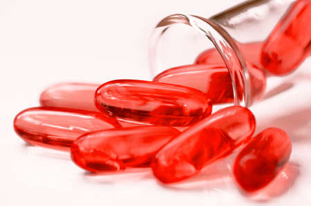 Dietary supplement in soft gelatin capsule.の写真素材