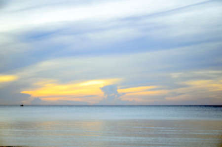 Blurred Sunrise Background, Early Morning Light, The Natural Lighting Phenomena.の写真素材