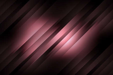 Abstract background of rose gold color strip on black background.の写真素材