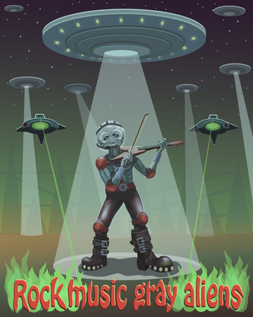 Music player plays musicのイラスト素材