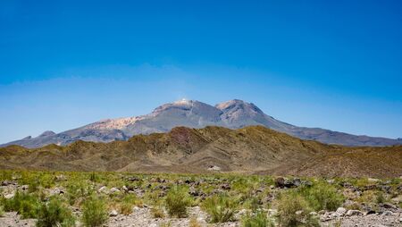 the view of taftan volcano in iranの写真素材