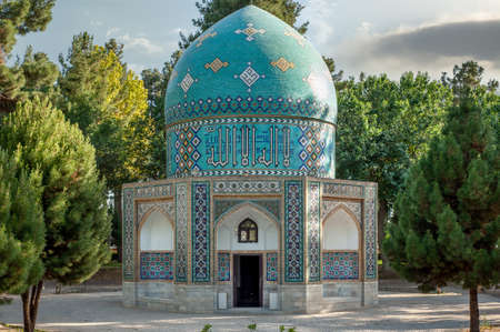 neyshapur, iran 27 july 2021 The Mausoleum or tomb of Attar of Nishapuri is located in Nishapur in northeastern Iran. Attar Neyshaburi Tombのeditorial素材