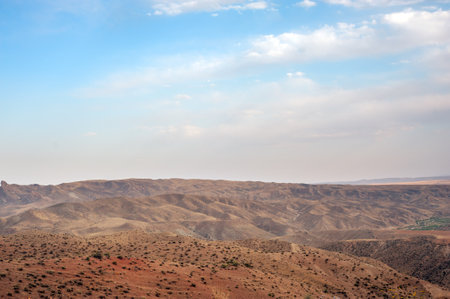 the nature of valleys and mountains in west of iran close to sanandaj or kurdistan provinceの写真素材