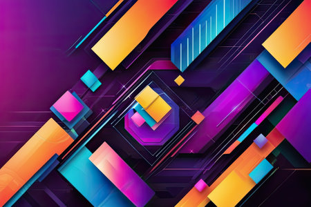 Abstract colorful geometric background. Vector illustration for your design. Eps 10の素材