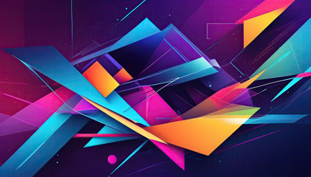 Abstract geometric background. Vector illustration for your design. Eps10.の素材