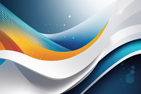 dynamic background with white, blue, yellow and purpleの素材