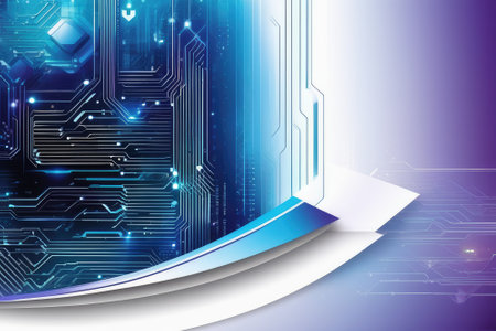 technology background with white and blue colorsの素材