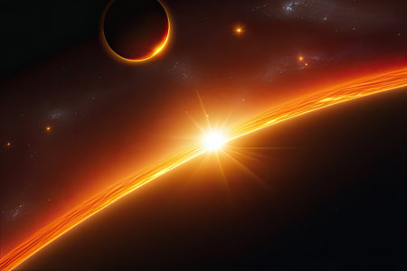 background for a photo of the sun taken from the skyの素材