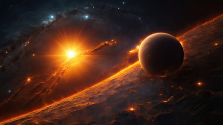 background for a photo of the sun taken from the skyの素材