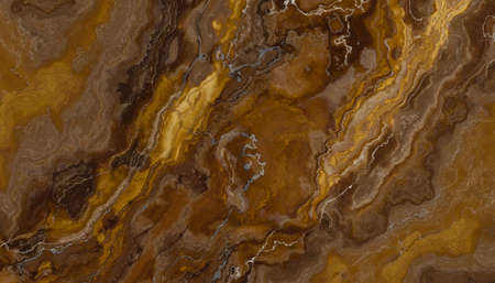 Dark brown marble texture with rough pattern. 2d illustration 