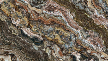 Multicolor marble abstract pattern. Texture and background. 2D illustration. Natural beauty
