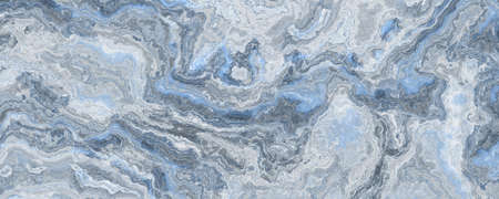 Blue marble pattern with white veins. 2d illustration. Abstract texture and background