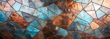 Hammered Brushed patinated and textured brass panel. Can be used in architectural interior and exterior designの素材