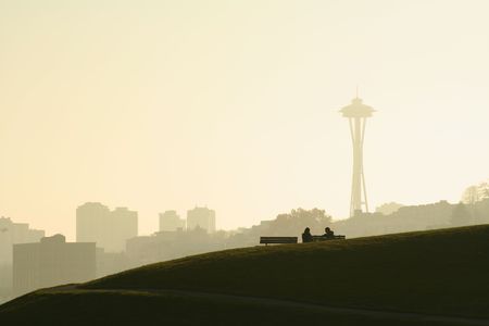 Dating in a parkの写真素材