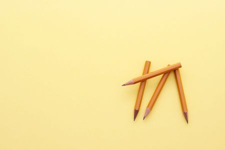 Four pencilsの写真素材