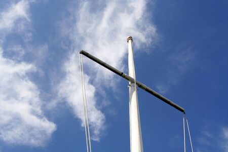 White sailing pole