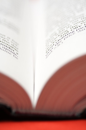 A close up shot of an open bookの写真素材