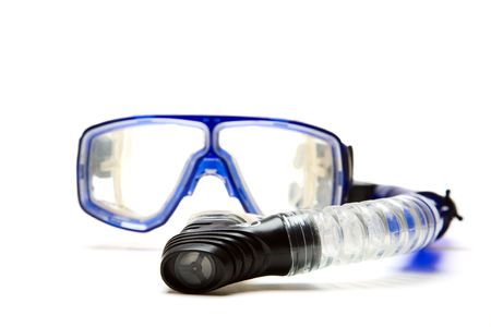 An isolated shot of a snorkeling equipmentの写真素材