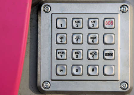 Keypad of a telephone with number and letterの写真素材