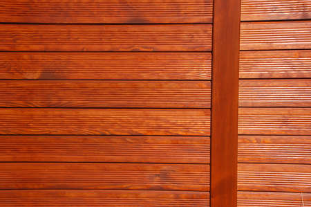 Wooden fence for a garden boundary