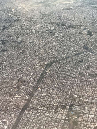 Aerial view on the city of Buenos Aires in Argentinaの写真素材