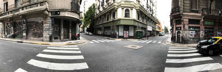 Streets in the old town of Buenos Aires in Argentinaのeditorial素材