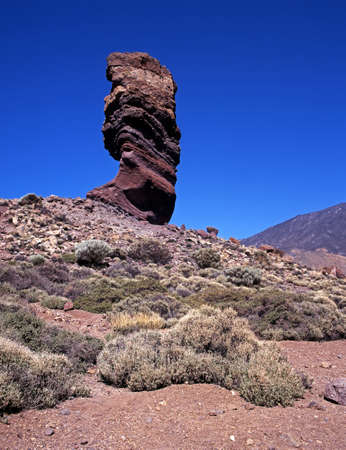 Roque Cinchado, Las Canadas National Park, Tenerife, Canary Islands, Spain  の写真素材