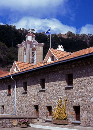 The Holy, Royal and Stavropegic Monastery of Kykkos - the most powerful in Cyprus and in Greek Orthodox Church, Troodos Mountains, Cyprusの写真素材