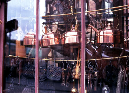Dudley, UK - Circa September 1997 - Victorian hardware store, Dudley, West Midlands, England, United Kingdom, Western Europe のeditorial素材