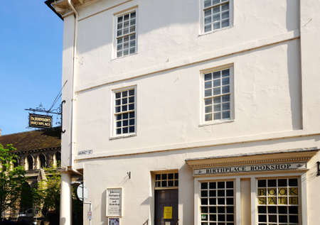 Lichfield, England - May 3, 2014 - Dr Johnsons Birthplace and Museum in Market Place, Lichfield, Staffordshire, England, United Kingdom, Western Europe のeditorial素材