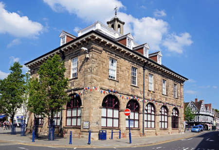 Warwick, England - May 18, 2014 - The old Market Hall  now the Warwickshire museum , Warwick, Warwickshire, England, UK, Western Europe のeditorial素材