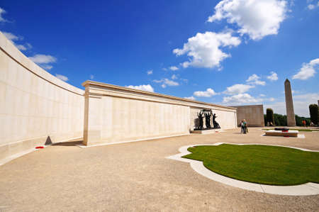 Alrewas, United Kingdom - May 21, 2014 - View inside the inner circle of the Armed Forces Memorial,...